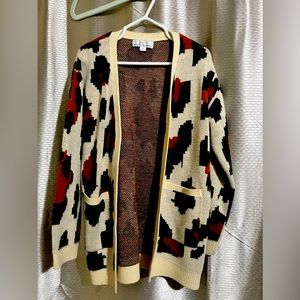 Girls Leopard cardigan